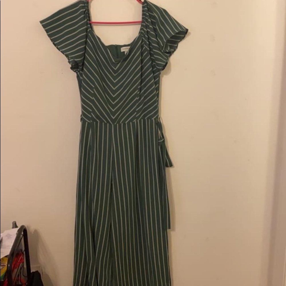 Green jumpsuit